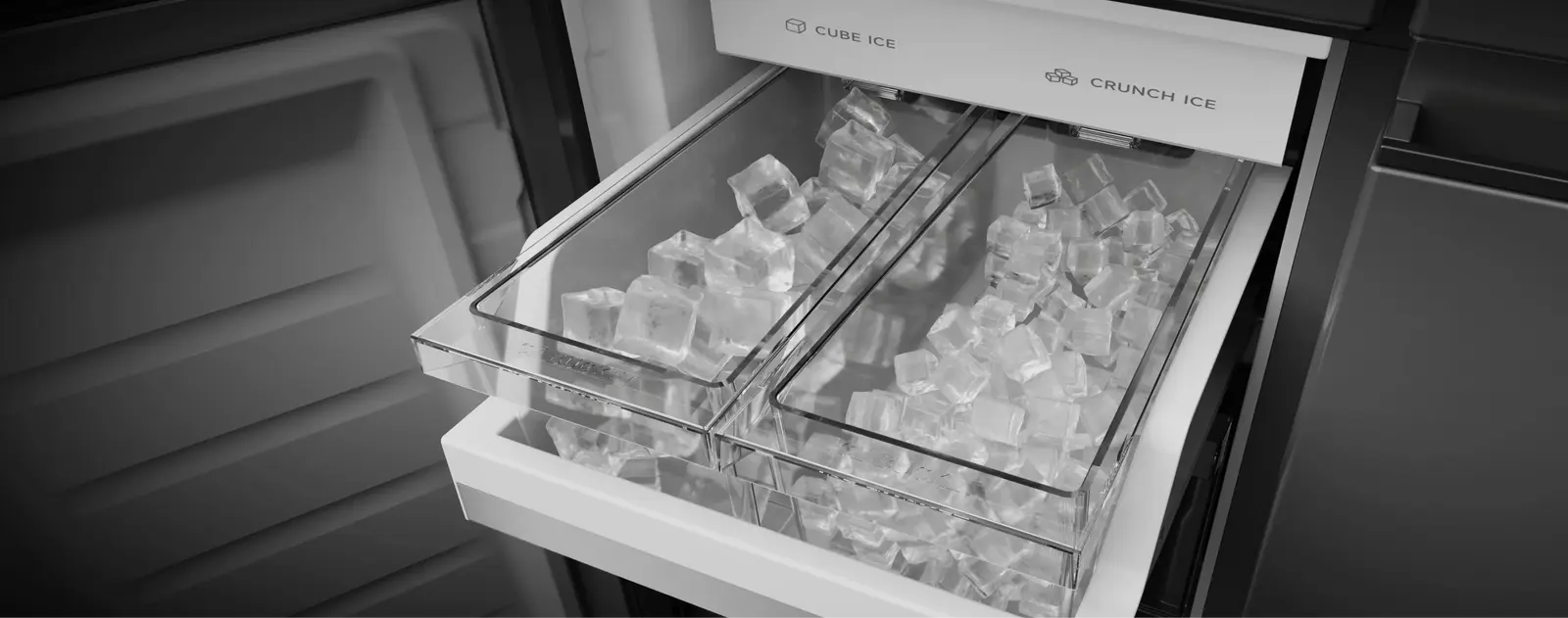 Divi ledus veidi nebeidzamam atsvaidzinājumam (IceDUO Auto Ice Maker)