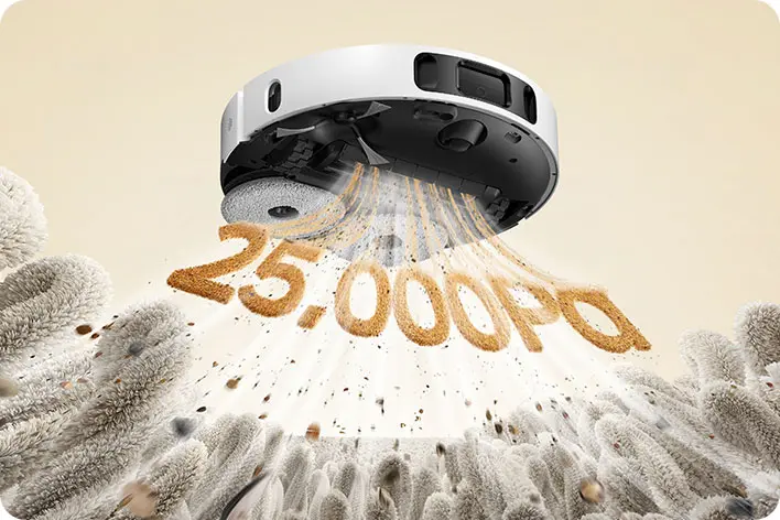 Exceptional 25,000 Pa Suction Power