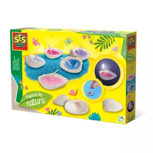 SES Creative Shell sveces Iedvesmots no dabas Vaska sveces kūst Vecums 6+