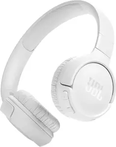 Беспроводная гарнитура JBL Tune 520BT с ободком, Bluetooth, встроенным микрофоном и разъемом USB Type-C, белая