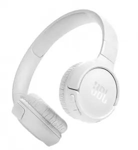 Беспроводная гарнитура JBL Tune 520BT с ободком, Bluetooth, встроенным микрофоном и разъемом USB Type-C, белая