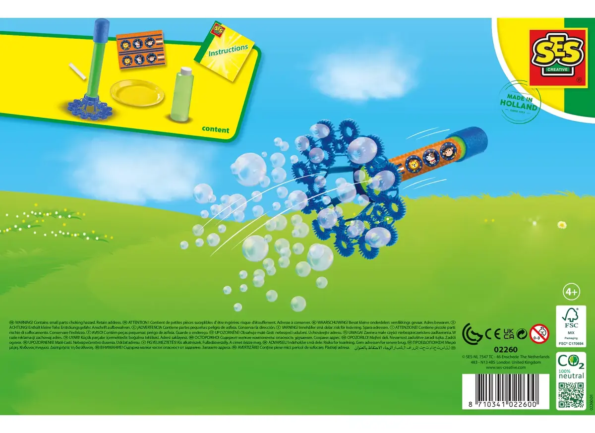 Burbuļu šķīdums SES Creative Bubble Rocket Photo 3