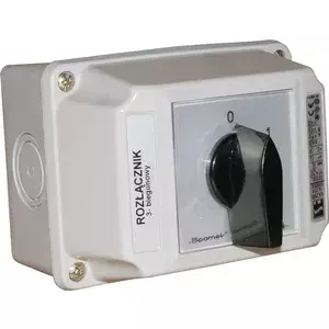 Spamel ŁK25R-3.8368OB2 L-0-P Reversing Switch 25A in Enclosure