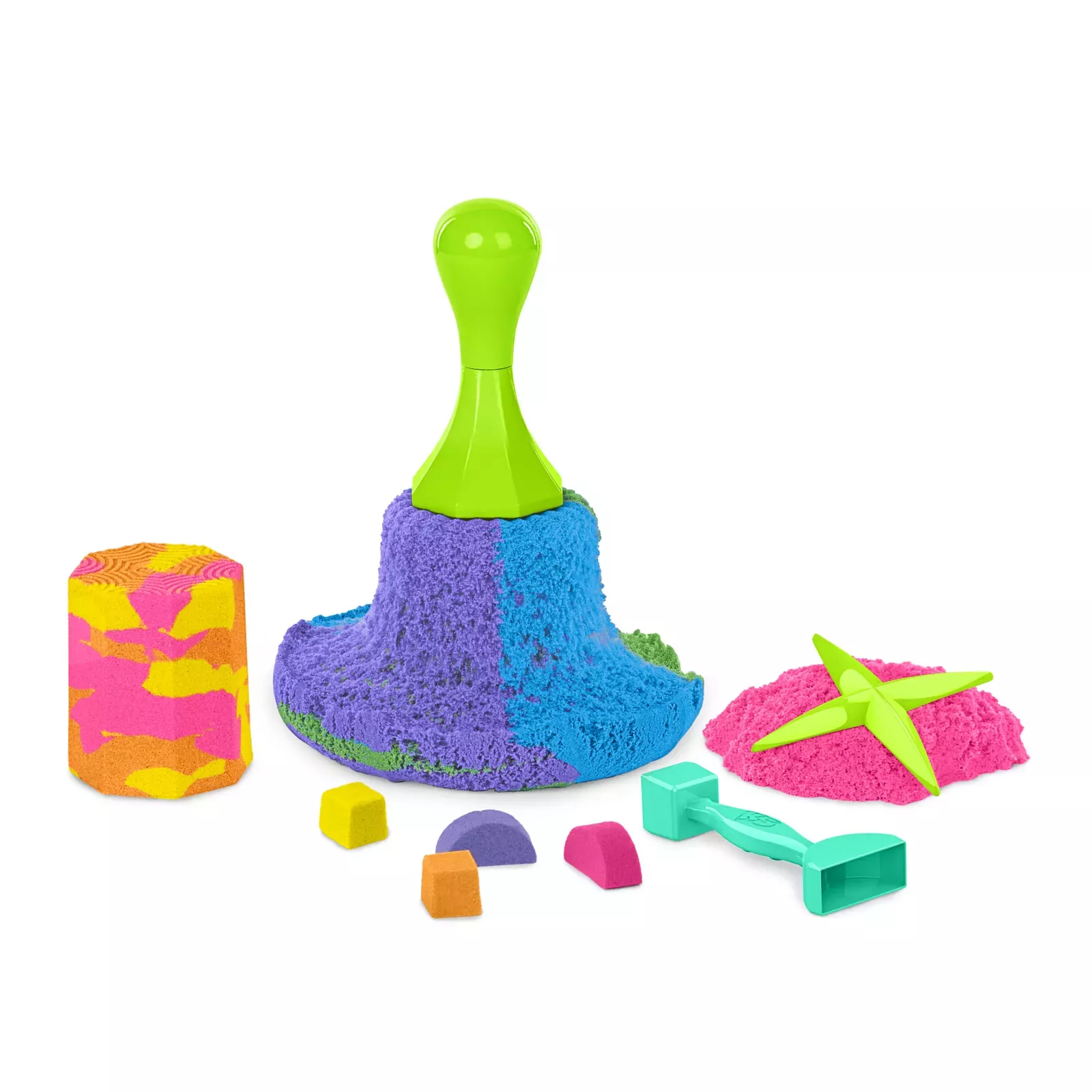 Kinetic Sand, Rainbow Mix Set with 3 Colors of Play Sand (13.5oz) and 6  Tools, Sensory Toys, Stocking Stuffers for Kids