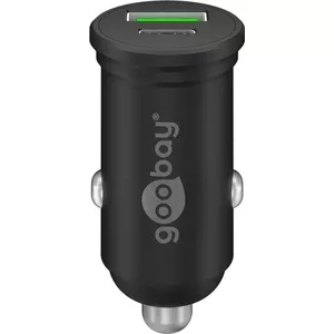 Автомобильное зарядное устройство Goobay Dual-USB USB-C PD 45W Черное