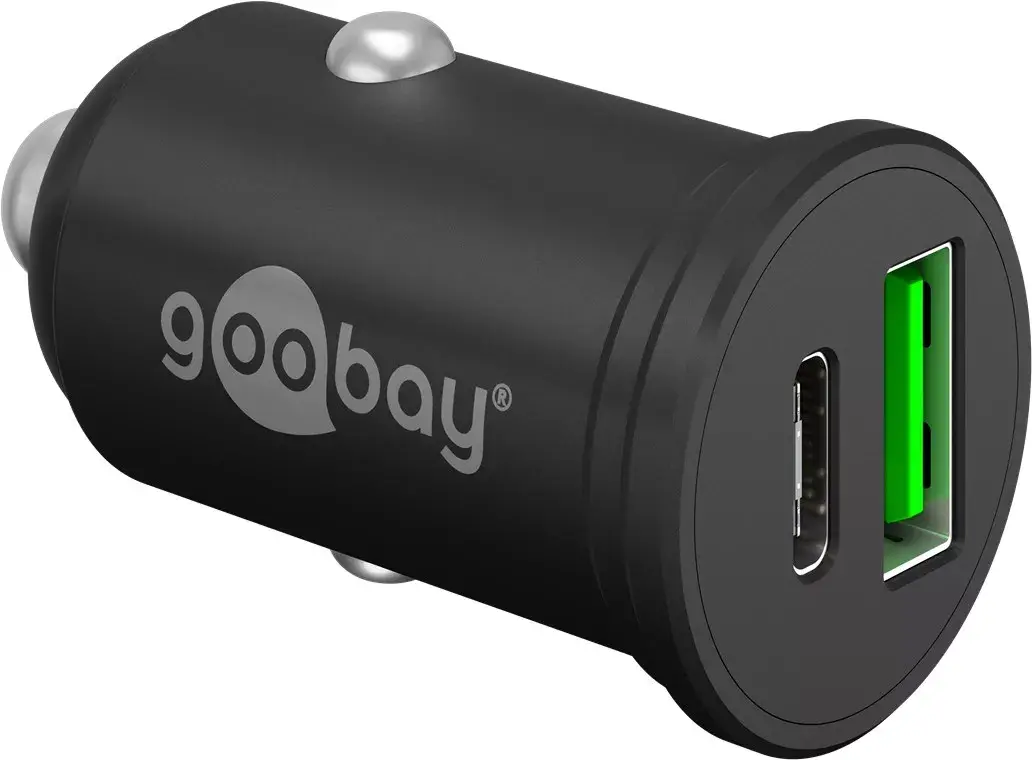 Автомобильное зарядное устройство Goobay Dual-USB USB-C PD 45W Photo 2