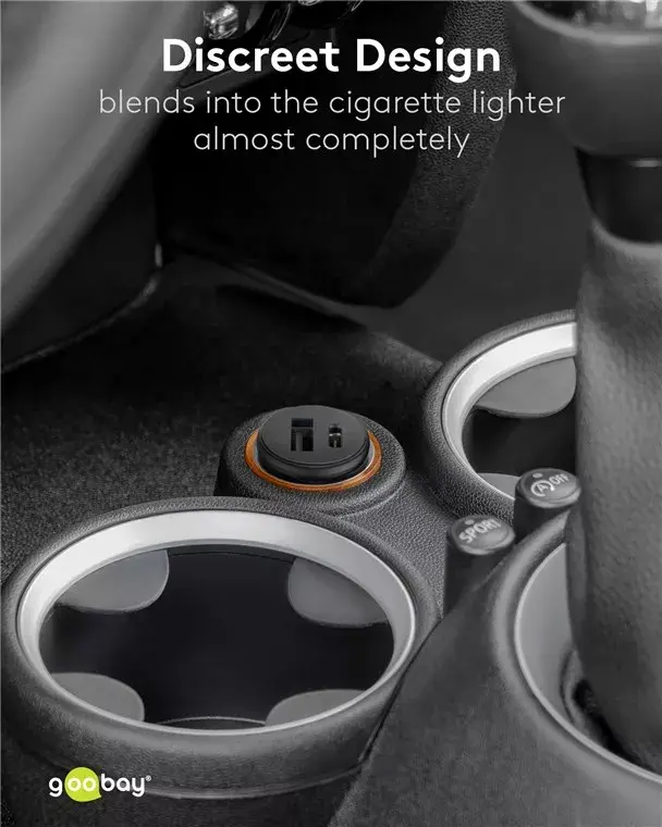 Автомобильное зарядное устройство Goobay Dual-USB USB-C PD 45W Photo 11