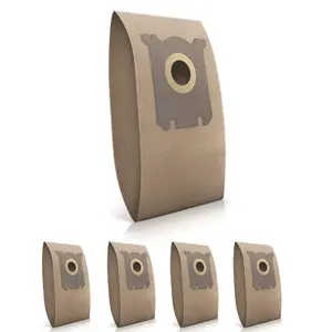 Dust bag for drum vacuum Wessper WES1021, brown, 160×280 mm
