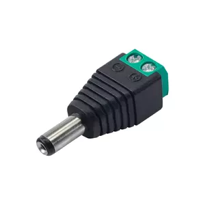 2-pin wire connector Akyga AK-SC-16 — 2-pin electrical connector, black/green/grey, 13×40 mm, 10 g