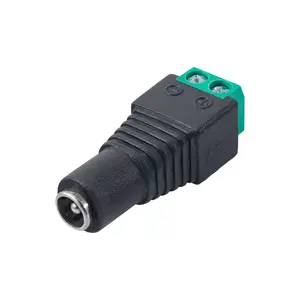 Akyga 2-pin wire connector AK-SC-17 — 2-pin inline connector, black/green/grey, width 13 mm, depth 40 mm