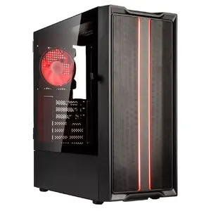 PC Case Kolink Inspire K12 ARGB Midi Tower — Black with Transparent Side, Supports ATX/Micro ATX/ITX, 2x3.5" + 2x2.5" Bays