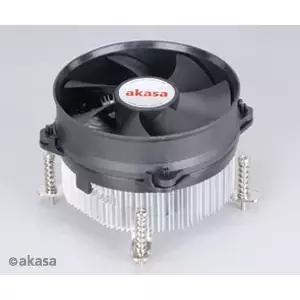 Кулер Akasa AK-CCE-7105EP Система охлаждения процессора 9.2 см Черный Серебристый