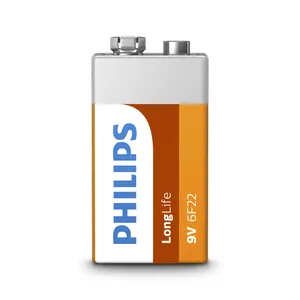 Battery Philips 6F22L1B/10 — single-use 9V Zinc-Carbon, 0.0385 kg