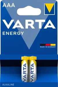 Vienreizējās baterijas Varta Alkaline AAA 24 iepakojums