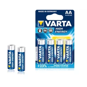 Viena reize lietojama alkaliskā baterija Varta High Energy AA 1,5 V — 4 gab.