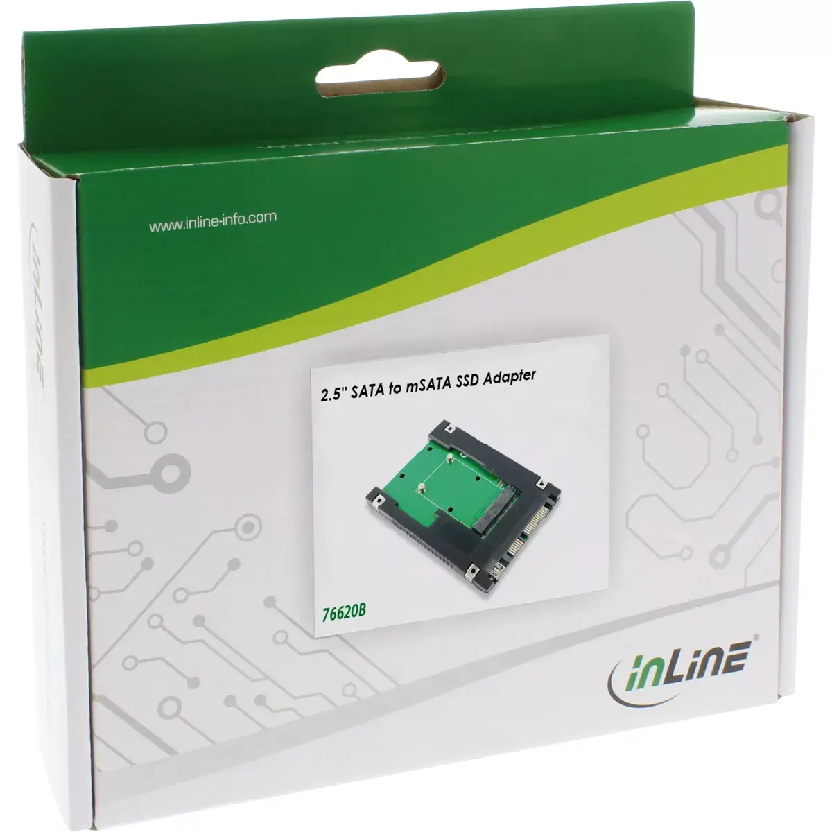 InLine 2.5" SATA uz mSATA SSD adapteris 76620B Photo 3