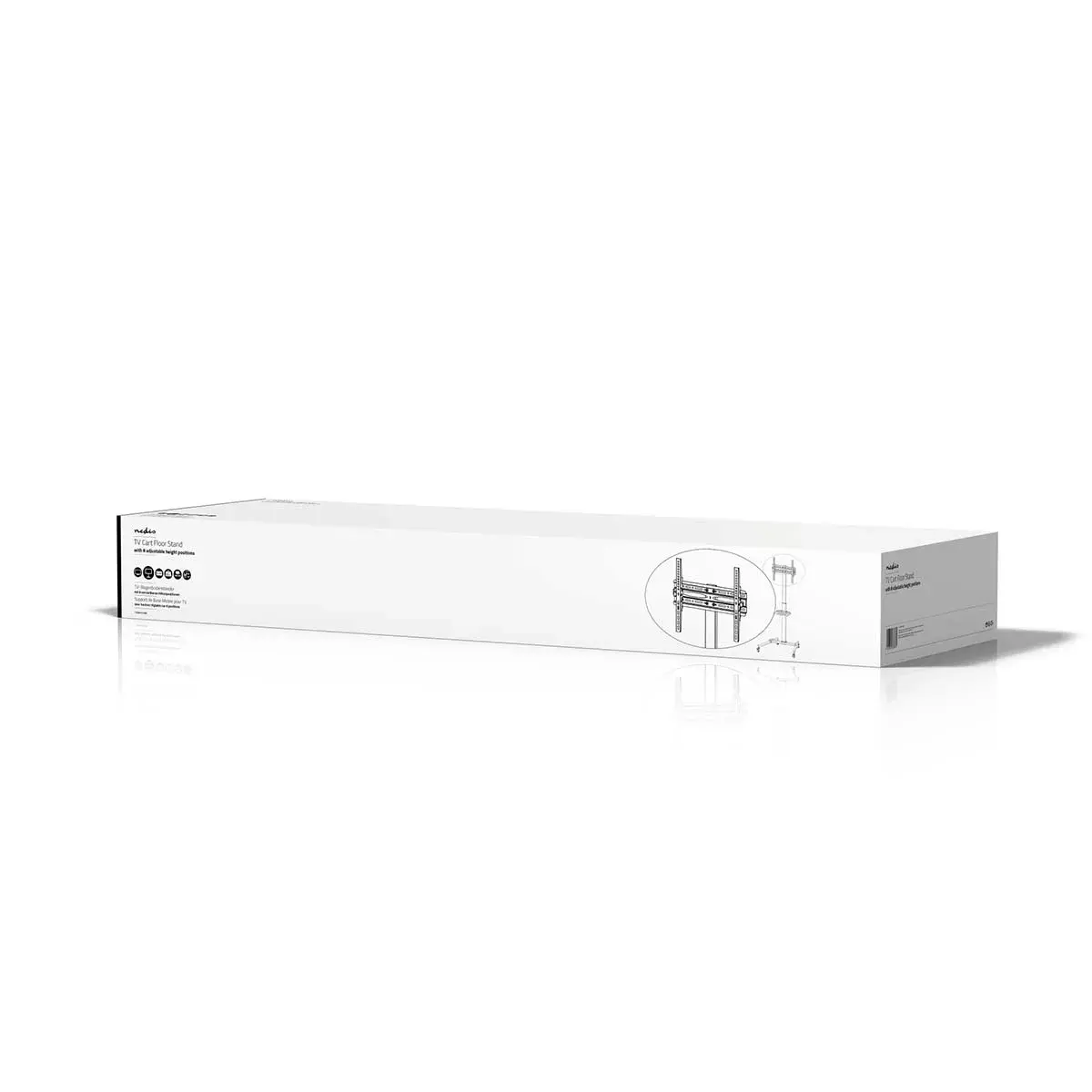 Nedis TVSM5100BK floor monitor stand 55" Photo 8