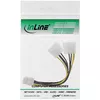 InLine barošanas adaptera kabelis 2x 5.25" male / 8pin PCI-Express male Photo 2