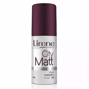 Foundation Lirene City Matt Toffee 208 — liquid foundation, 30 ml, regardless of age