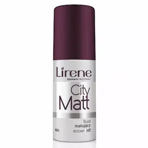 Foundation Lirene City Matt Beige 207, liquid face foundation, 30 ml