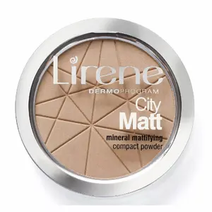 Face powder Lirene City Matt Beige 03 — loose/pressed finishing powder for mattifying and evening skin tone