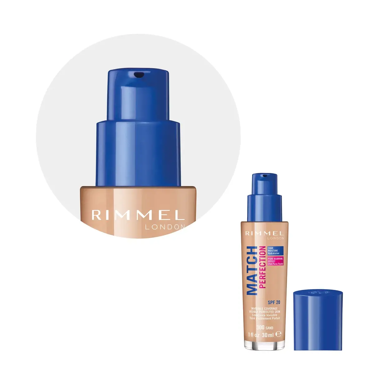 Rimmel Match Perfection Sand 300 Liquid Foundation 30 ml Photo 3
