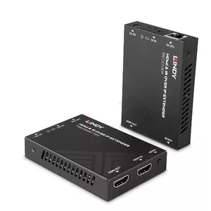 Lindy 38398 AV pagarinātājs Audio/video raidītājs un uztvērējs Melns