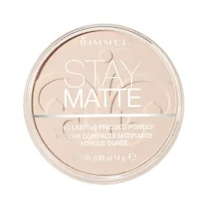 Pressed Face Powder Rimmel Stay Matte, Transparent 14 g, jar dispenser