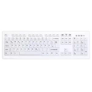Wireless RF Keyboard Active Key AK-C8100 — Full-size 105-key, Office, White, German layout