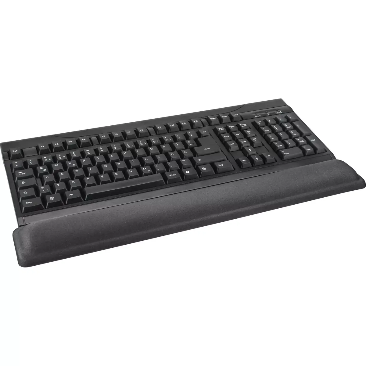 Keyboard with gel wrist rest InLine 55454S Photo 2