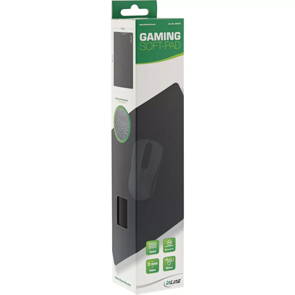 Mouse Pad InLine Soft Gaming Pad Photo 3