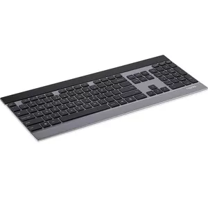 Rapoo E9270P tastatūra RF Bezvadu QWERTZ Vācu Melns, Sudrabs