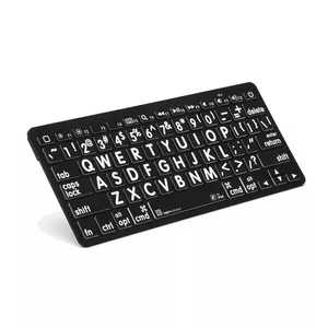Клавиатура Logickeyboard LKB-LPWB-BTON-DE Universal Bluetooth QWERTZ German Black
