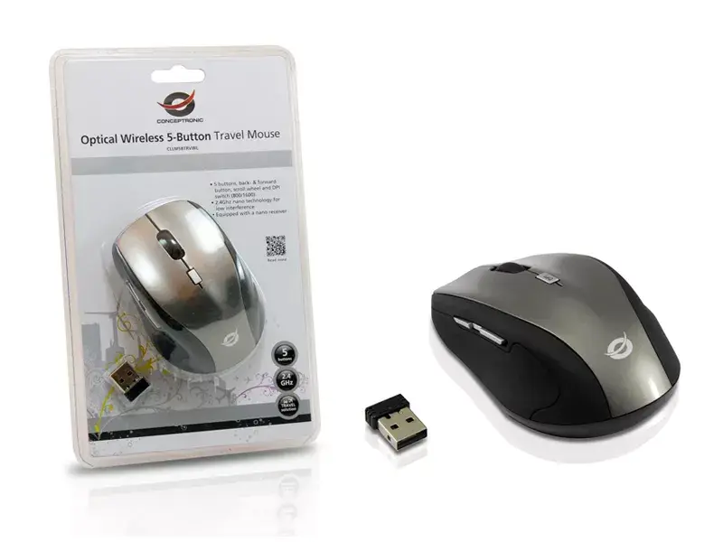 Оптическая беспроводная мышь Conceptronic CLLM5BTRVWL Photo 6