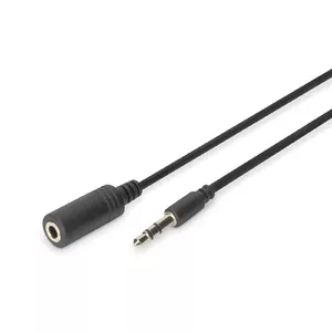 Digitus EXT. CABLE STEREO 3.5MM 5.00M аудио кабель 5 m 3,5 мм Черный