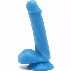 Dildo GET REAL Silicone Blue 12 cm with Balls
