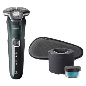 Электрическая роторная бритва Philips Series 5000 S5884/50 — 3 головки, влажное и сухое бритьё, USB-зарядка