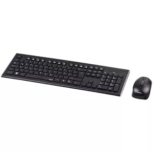 Hama Cortino keyboard Mouse included RF Wireless QWERTZ Black