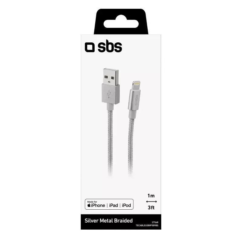 Lightning cable SBS TECABLEUSBIP589BS Photo 2