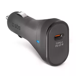 Автомобильное зарядное устройство SBS TECRPD65W Быстрая зарядка USB Type-C Черное