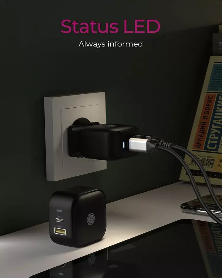 Sienas lādētājs ICY BOX 2-portu USB Power Delivery Photo 5