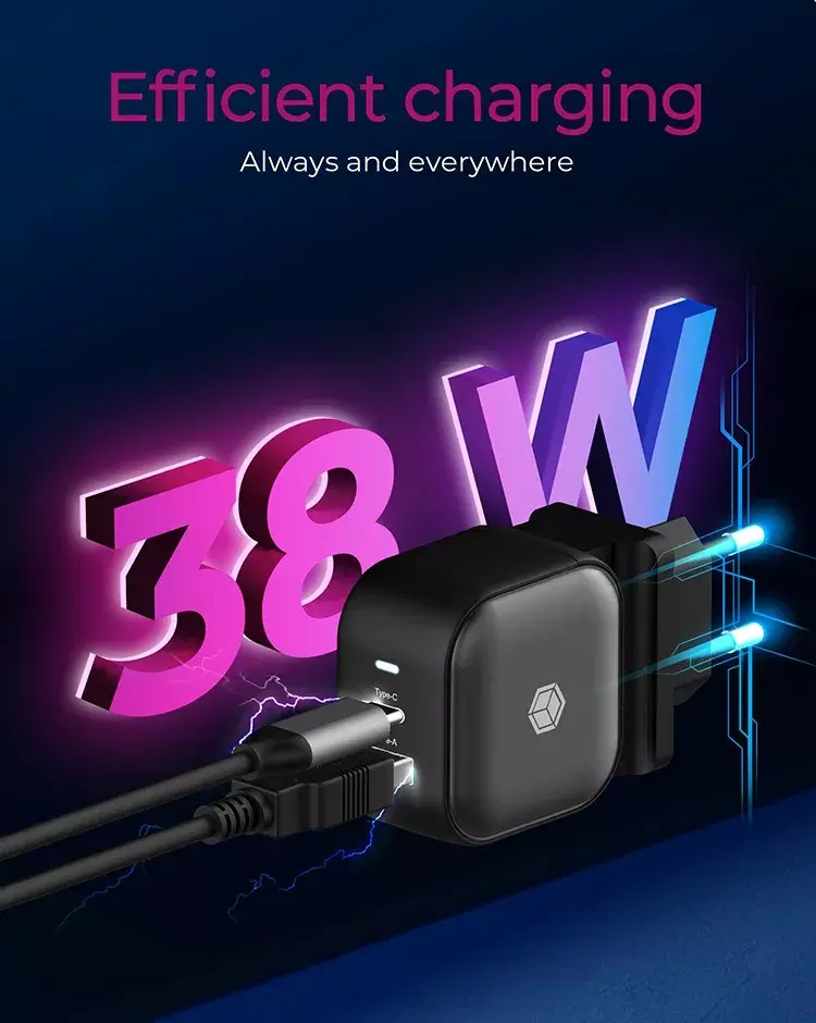 Sienas lādētājs ICY BOX 2-portu USB Power Delivery Photo 7