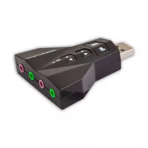 Savio – Carte de soud 7.1 AK-08 интерфейсная карта/адаптер 3, 5 мм, USB 2.0