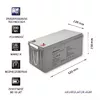 AGM akumulators QOLTEC 53069 12V 200Ah Photo 3