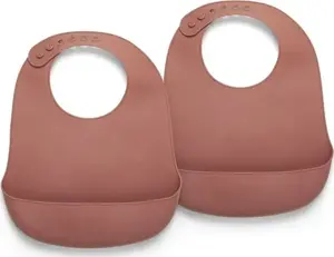 Silikona īsais priekšautiņš 2 gab. Nuuroo — Mahogany, modelis NU129
