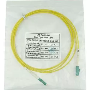 Оптоволоконный коммутационный кабель BlueOptics LC-APC / LC-APC SM OS2 0.5m (SFP2121BU0.5MM)