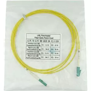 Fiber optic cable BlueOptics SFP2121BU20MM, 20 m, LC connectors, G.657.A1, yellow