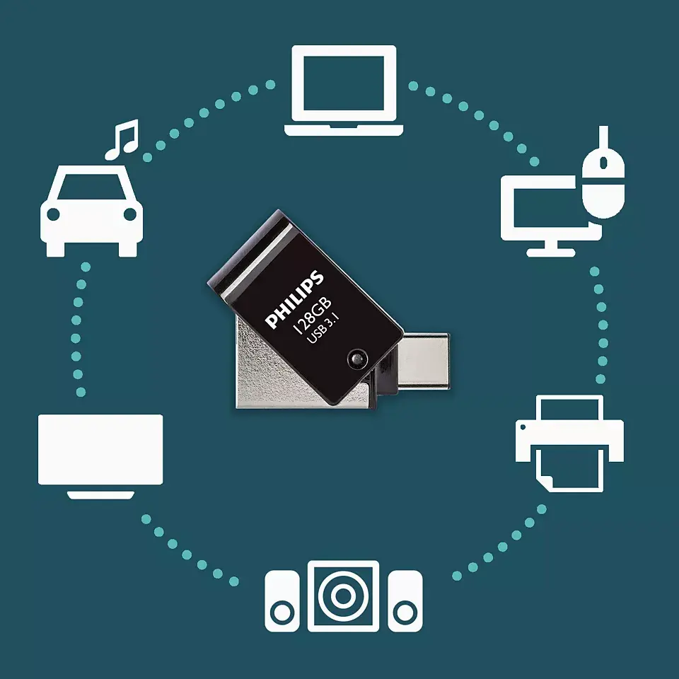 USB zibatmiņa Philips 128 GB FM12DC152B/00 Photo 3