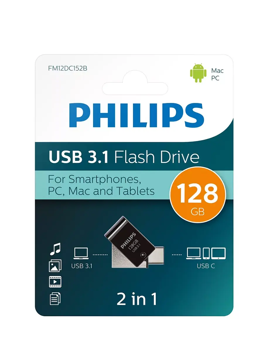 USB zibatmiņa Philips 128 GB FM12DC152B/00 Photo 8