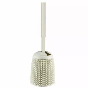 Tualetes poda birste ar turētāju Knit Ø14x43cm balts